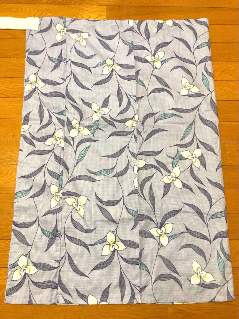 【専用です】二部式浴衣　あやめ柄　うたたね+作り帯　パタパタ結び風