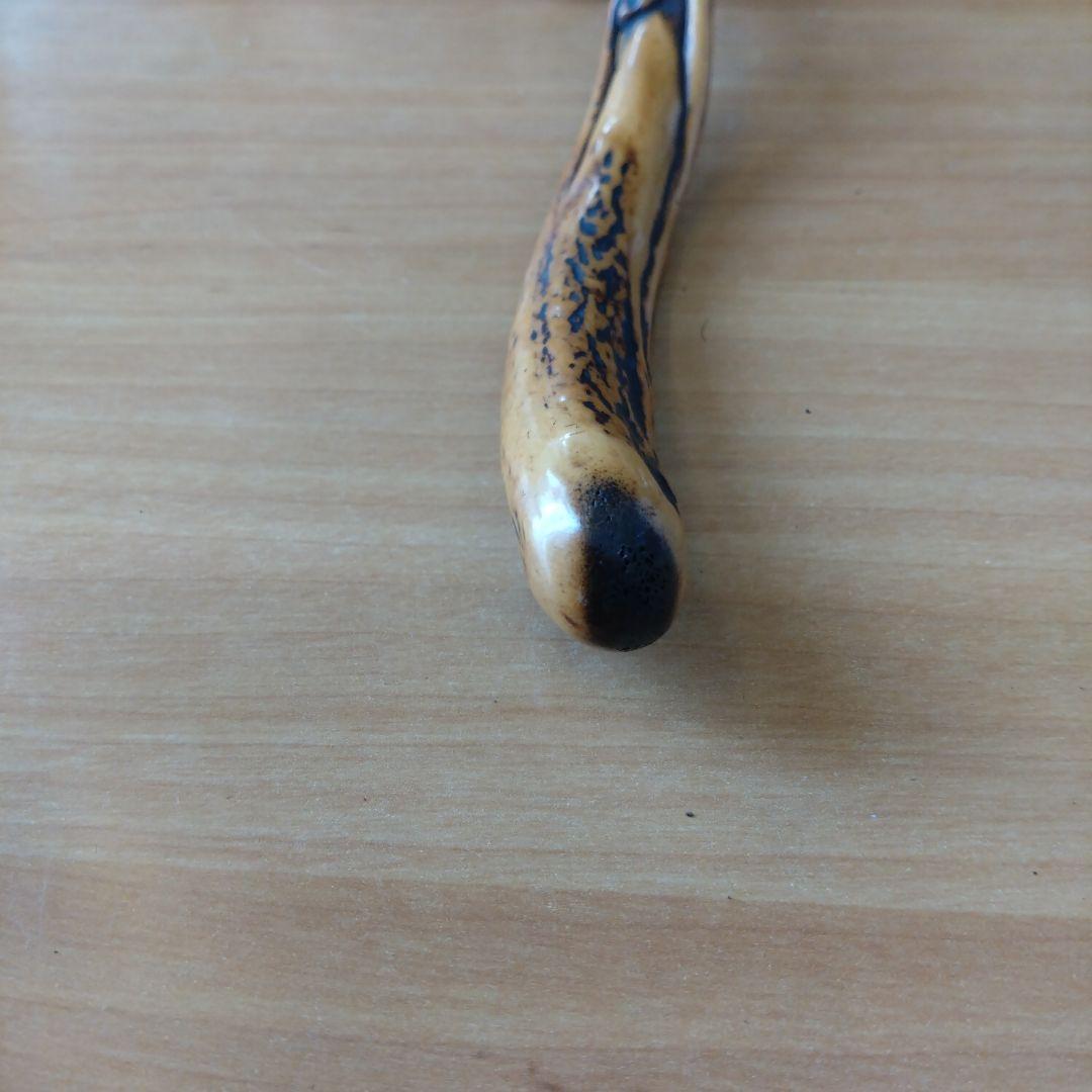 時代物　煙管入れ　煙管置き アンティーク ワラビ　鹿角？