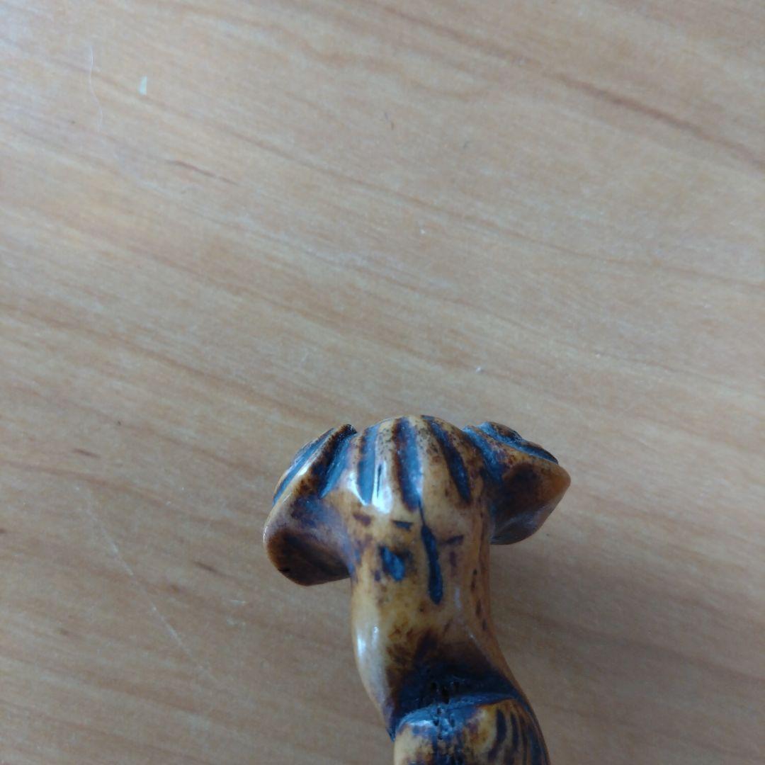 時代物　煙管入れ　煙管置き アンティーク ワラビ　鹿角？