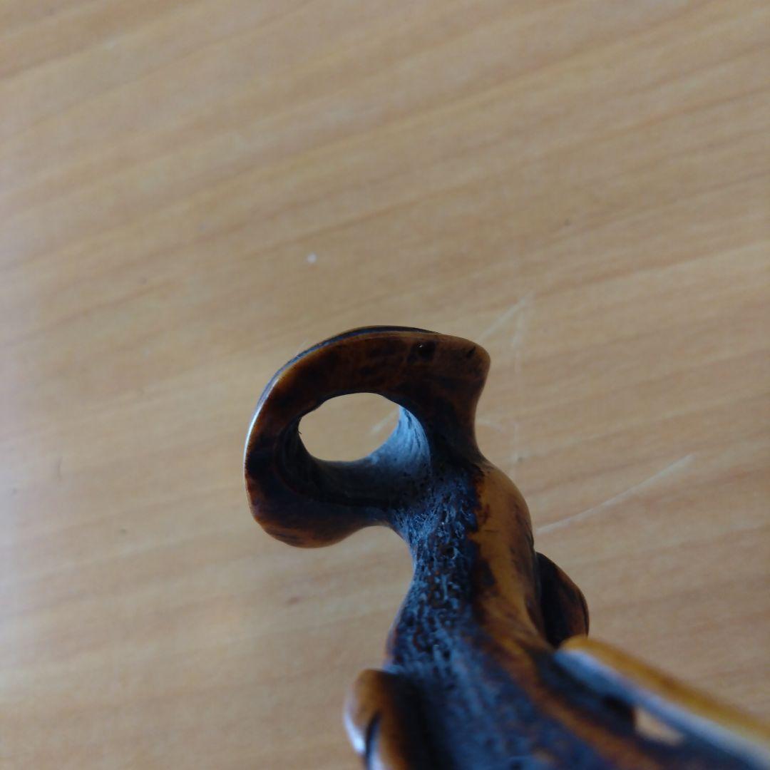 時代物　煙管入れ　煙管置き アンティーク ワラビ　鹿角？