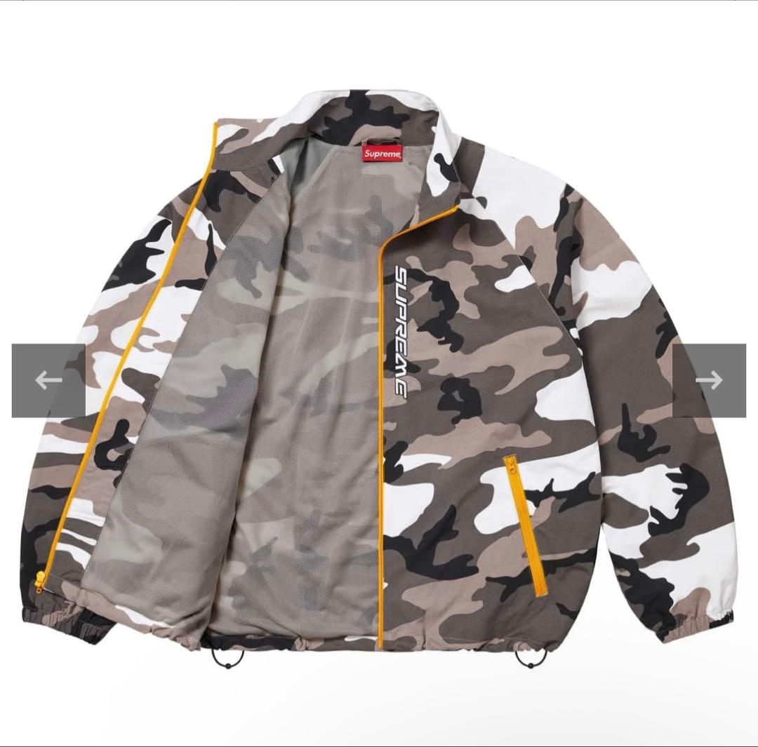 supremeカモフラージュ ナイロンジャケット フルジップ