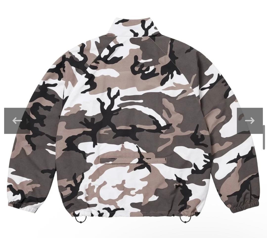 supremeカモフラージュ ナイロンジャケット フルジップ