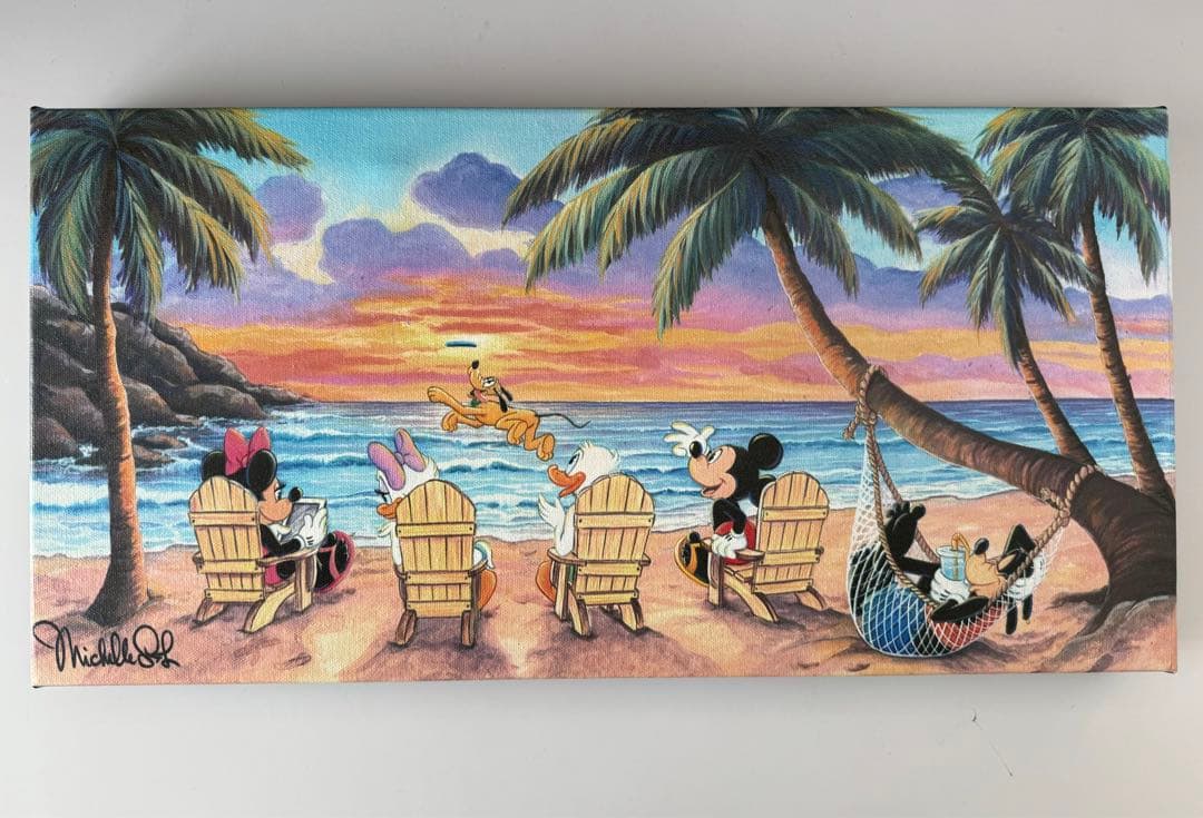 ディズニー絵画 ミッキーマウス/ビーチでの美しい一日【限定1500部】