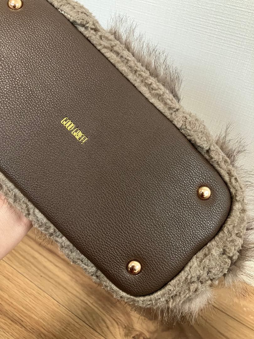 【グッド グリーフ】 GCA EMB FAUX FUR TOTE BAG