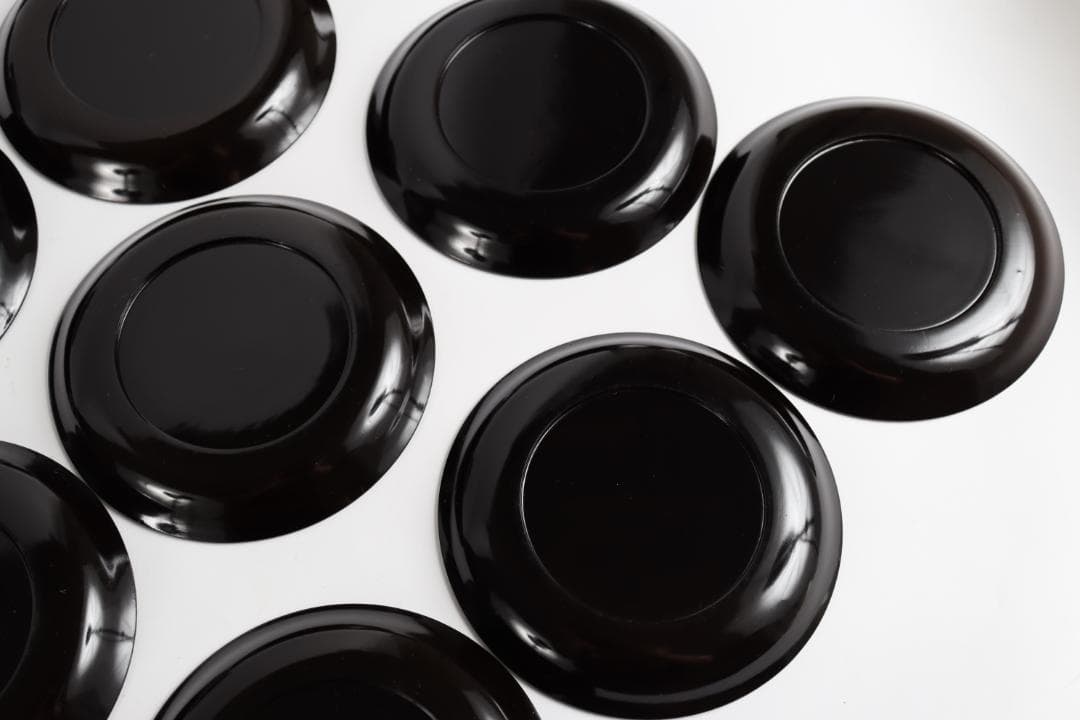 木地金蒔絵 銘々盆 花蒔絵 二十客 皿 茶道具