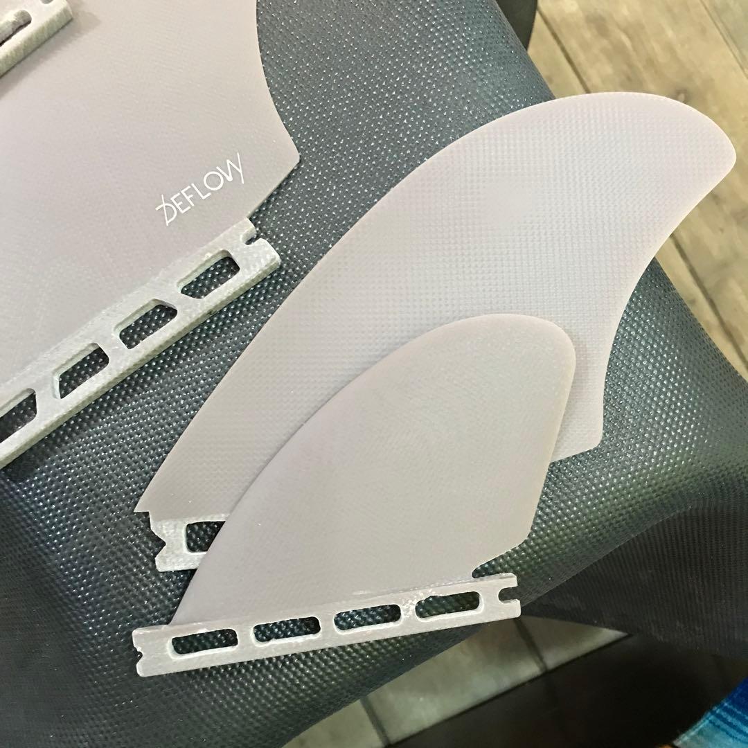 DEFLOW サーフボードフィン 4枚セット クワッドフィン