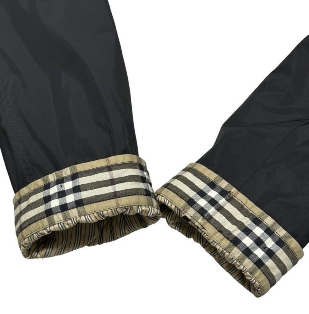 バーバリーブラックレーベル　ロングモッズコート　黒　Lサイズ