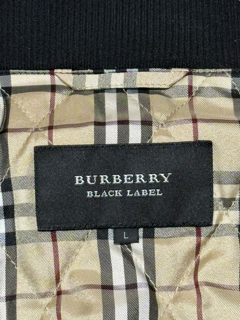 バーバリーブラックレーベル　ロングモッズコート　黒　Lサイズ