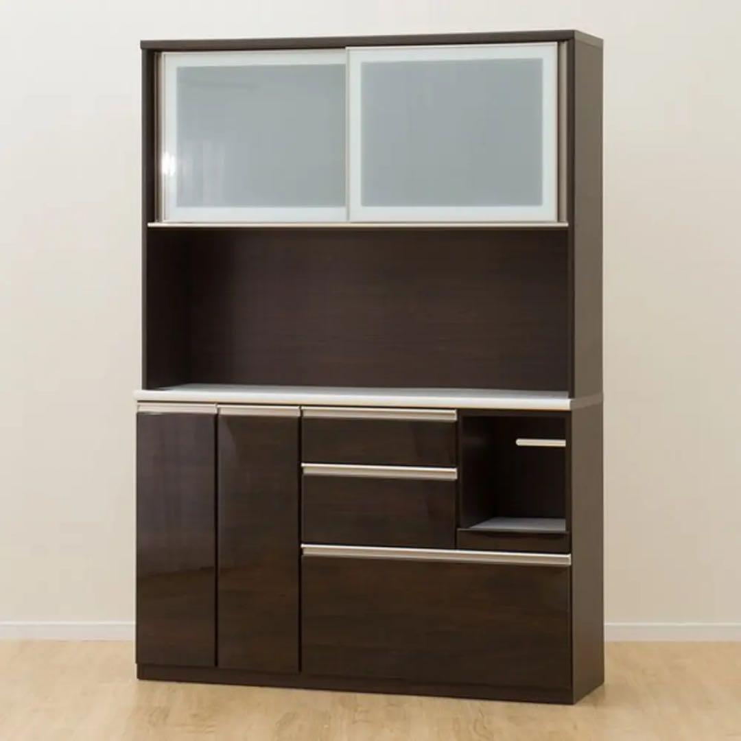 ニトリ　キッチンボード　アルミナ2 140 ダークボード