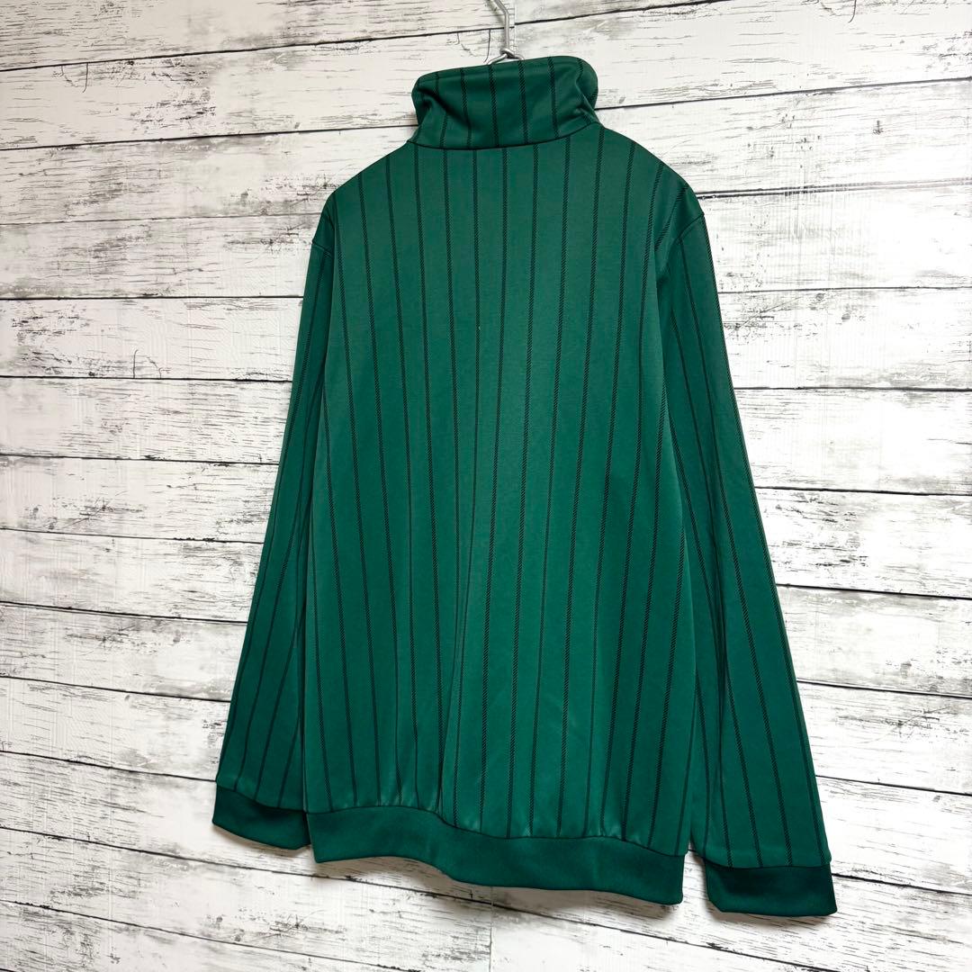 アディダス　オリジナル　ストライプ　トラックジャケット　グリーン　4XOTサイズ