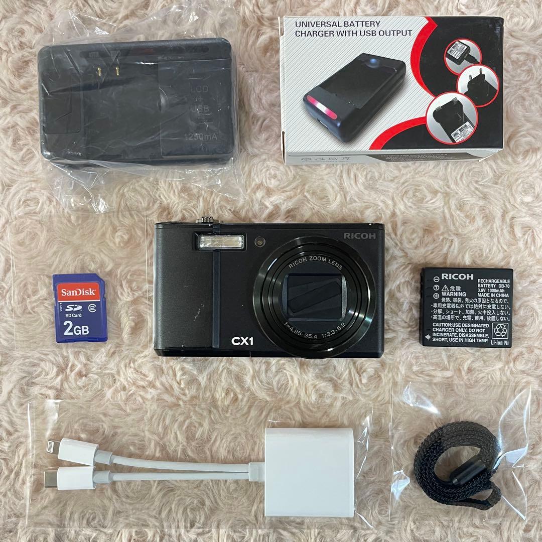 難有特価✨RICOH CX1✨動作確認済 スマホ転送OK 銘品 作例有 人気の黒