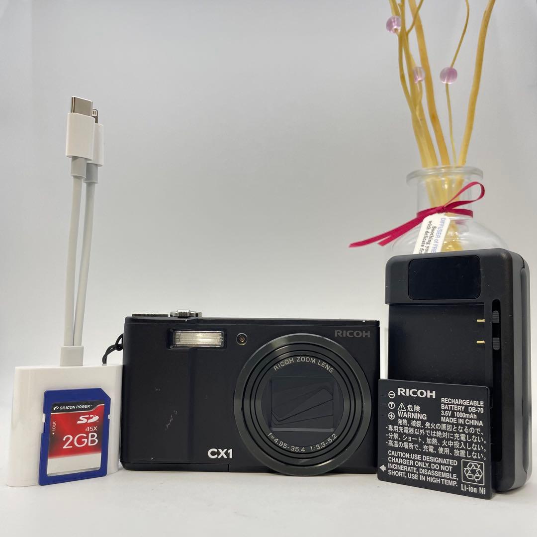 難有特価✨RICOH CX1✨動作確認済 スマホ転送OK 銘品 作例有 人気の黒