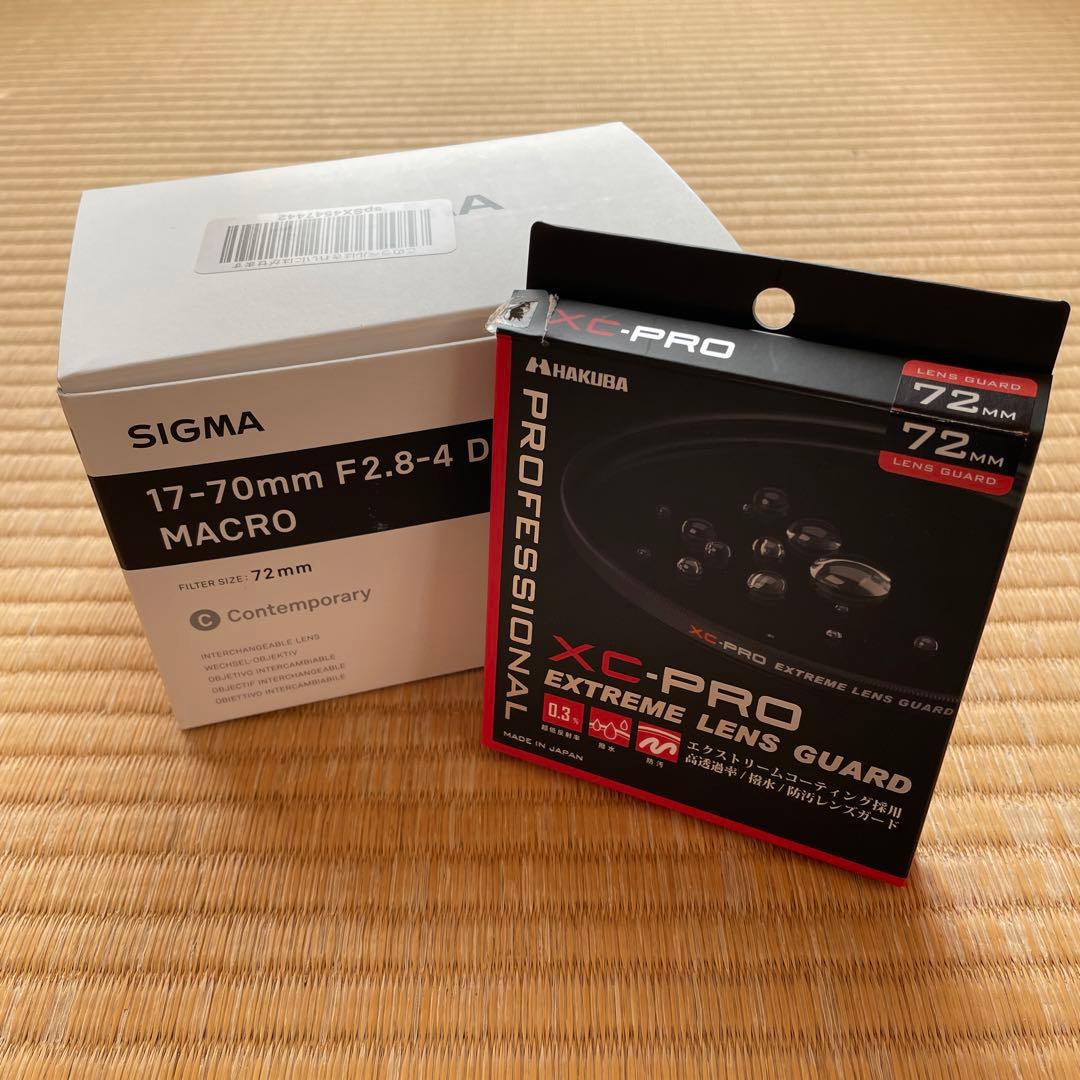SIGMA 17-70mm F2.8-4 + hakuba レンズガード