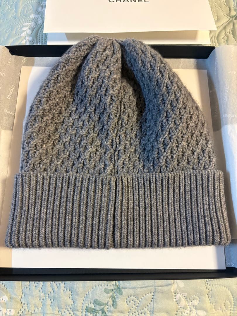 値下げしました！　CHANEL ニット帽　美品