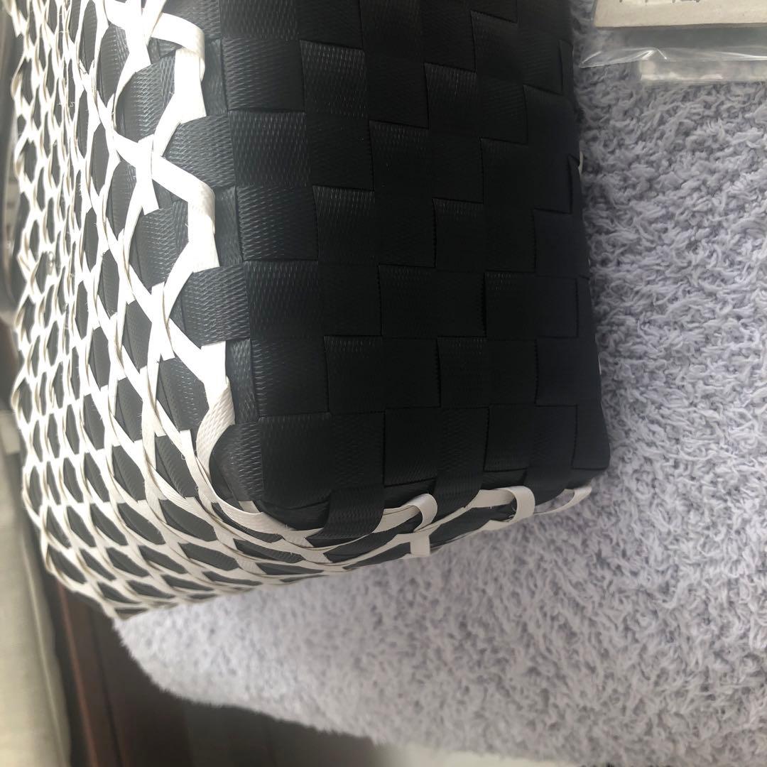 マルニ　かごバッグ　モノトーン