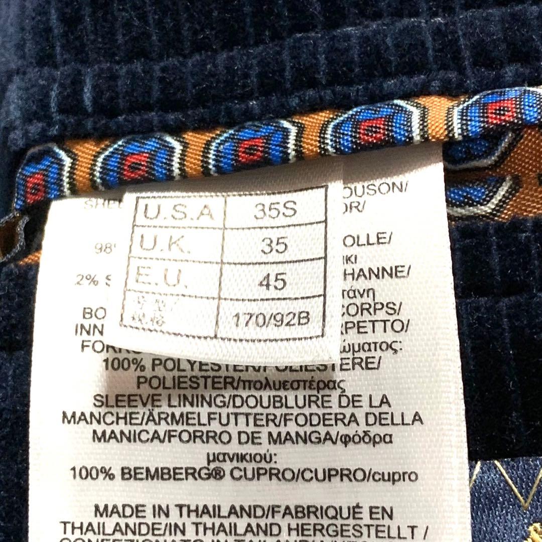 ブルックスブラザーズ 1818 テーラードジャケット ネイビー コーデュロイ