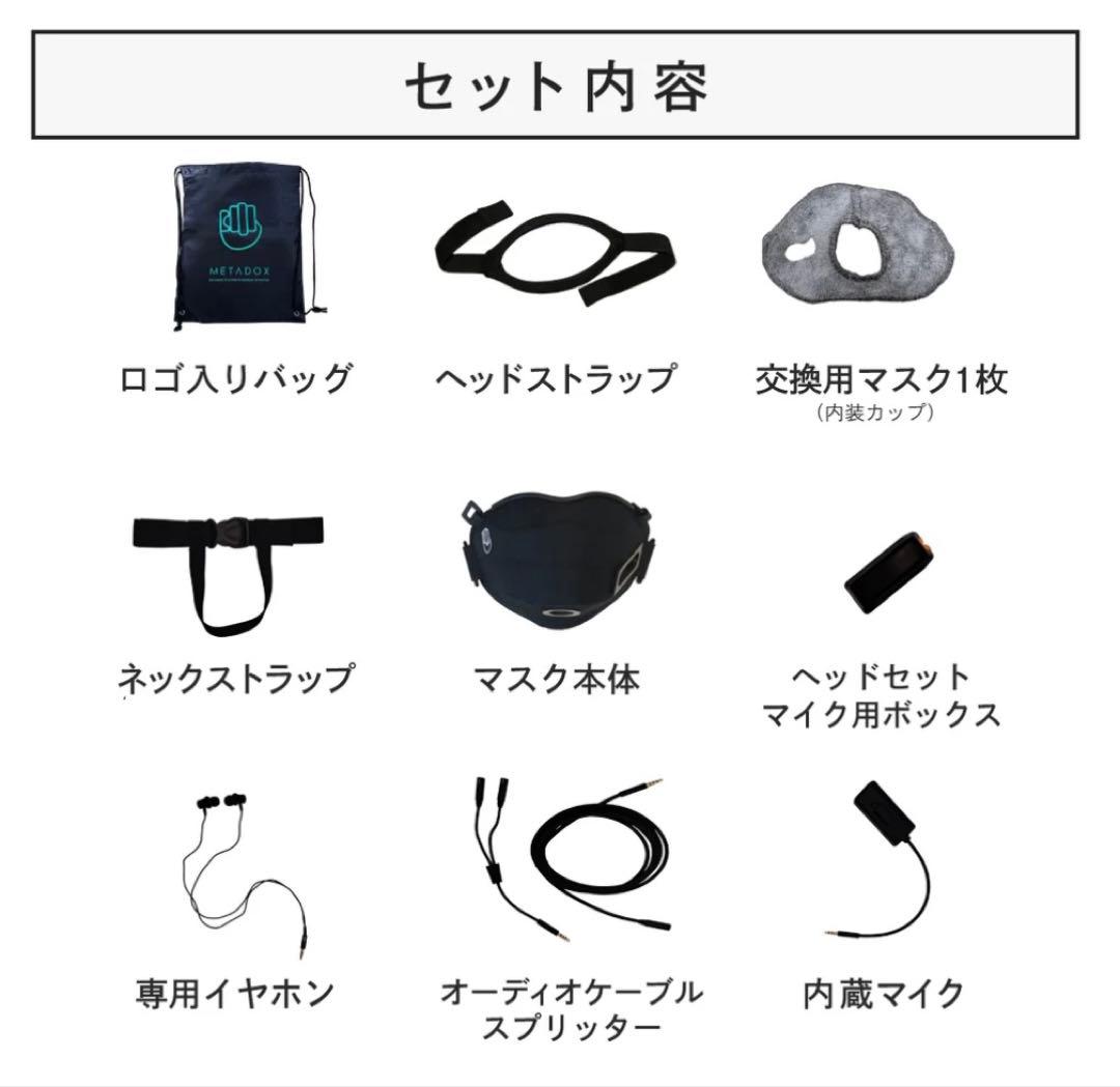 OMBRA v2 M-Lサイズ　マイクポート左耳　ゲーミング防音マスク