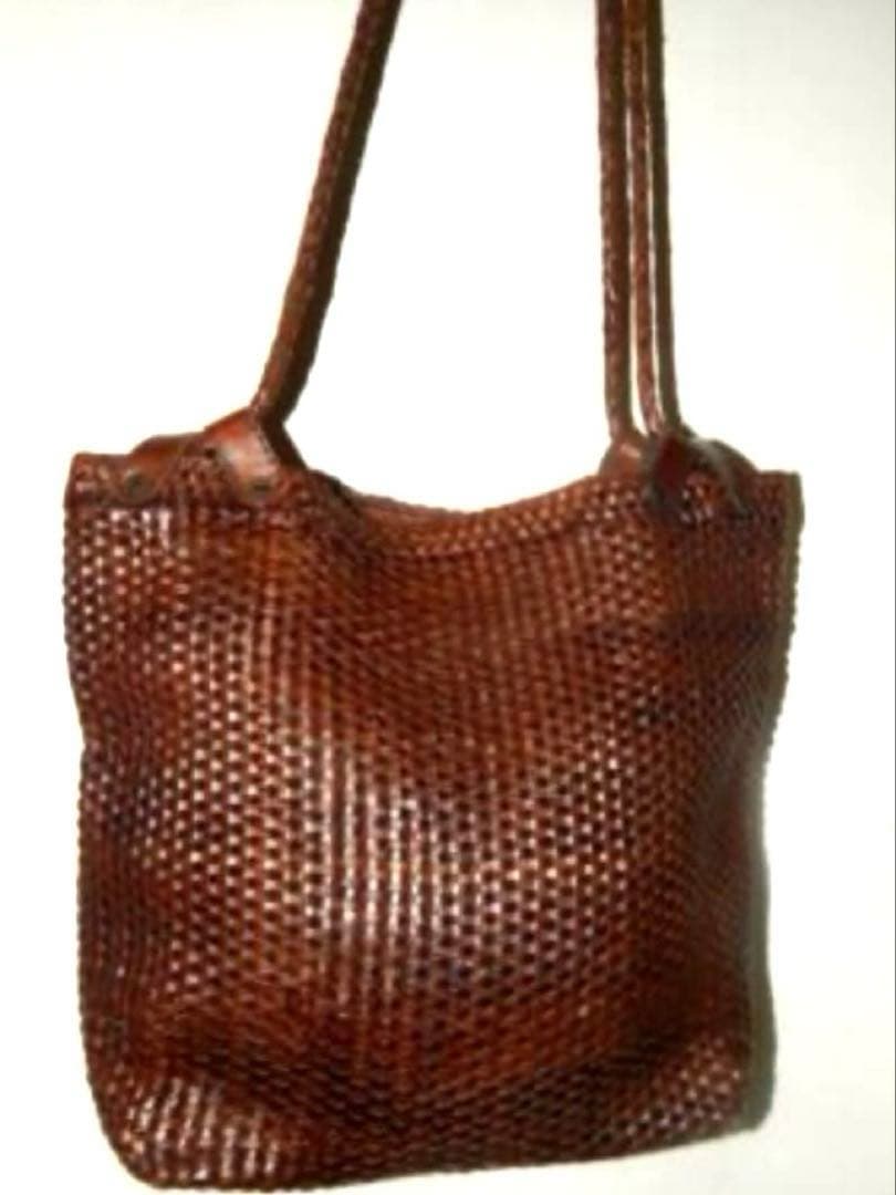 5万→THE J. PETERMAN CO. ■本革イントレチャート バッグ■茶