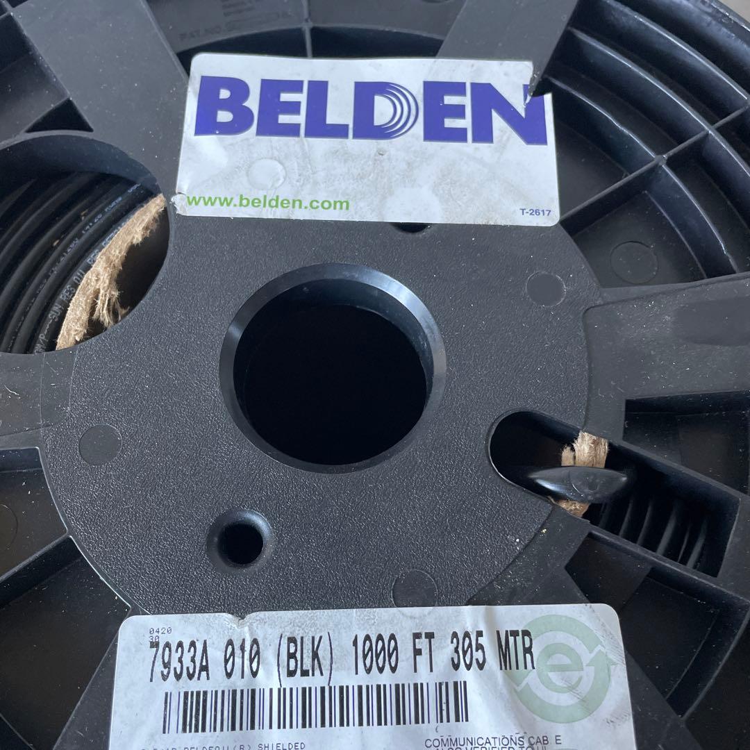 BELDEN 7933A 010 黒 1000フィート ケーブル　2個