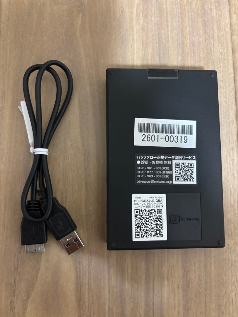 BUFFALO HD-PCTU3-BD 外付けハードディスク