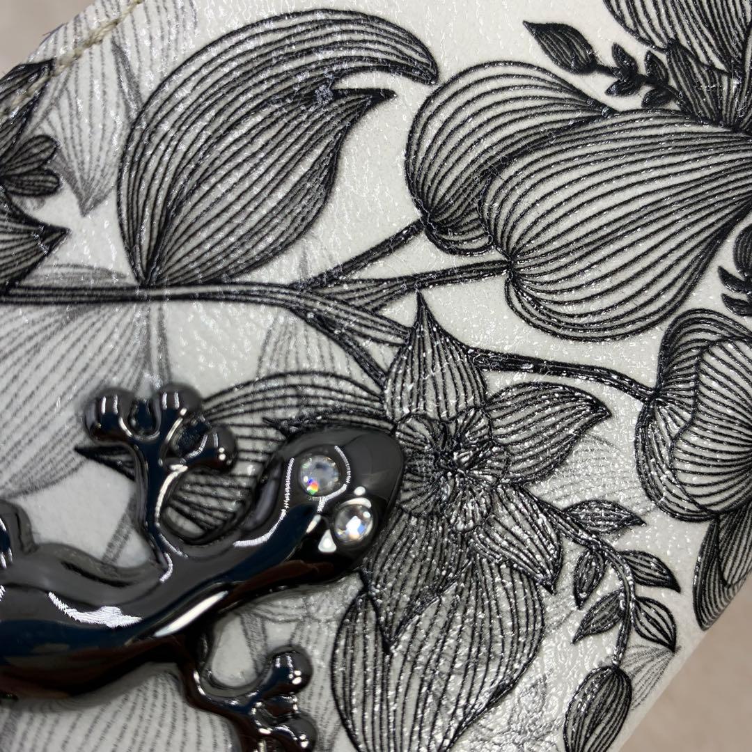 美品　フルッティディボスコ 長財布　クリスタル サラマンダー モノトーン