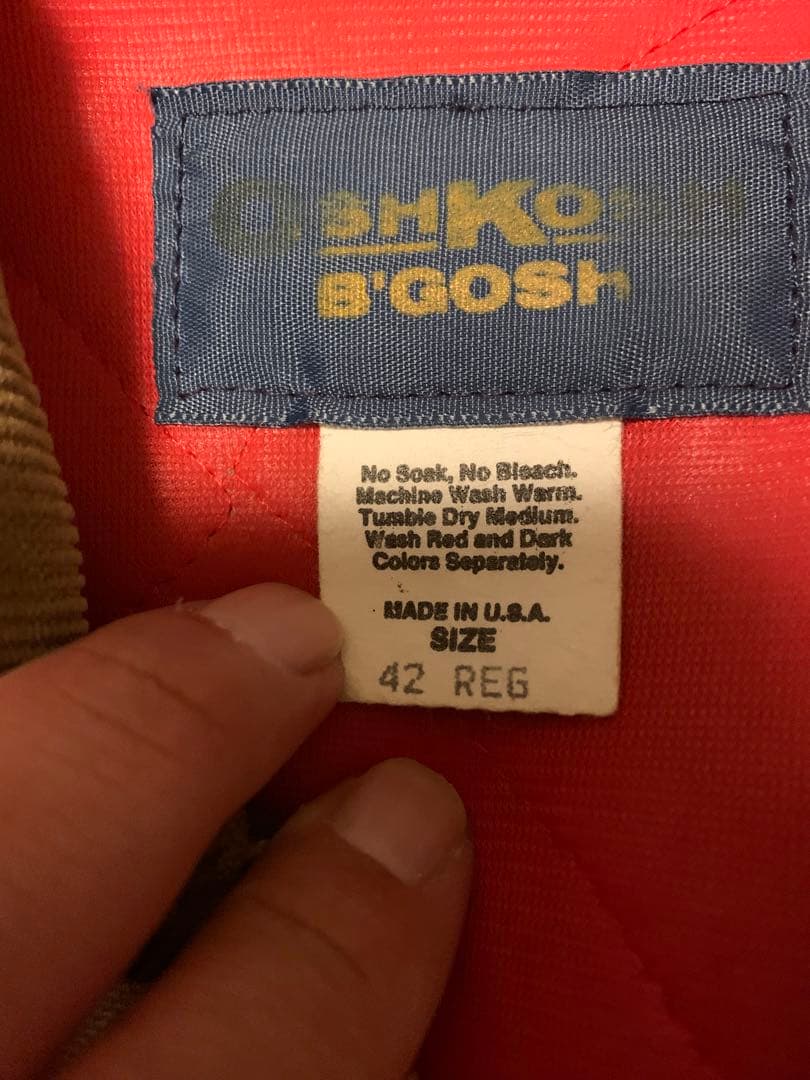 OSHKOSH B'Goshデトロイトジャケット 42 usa