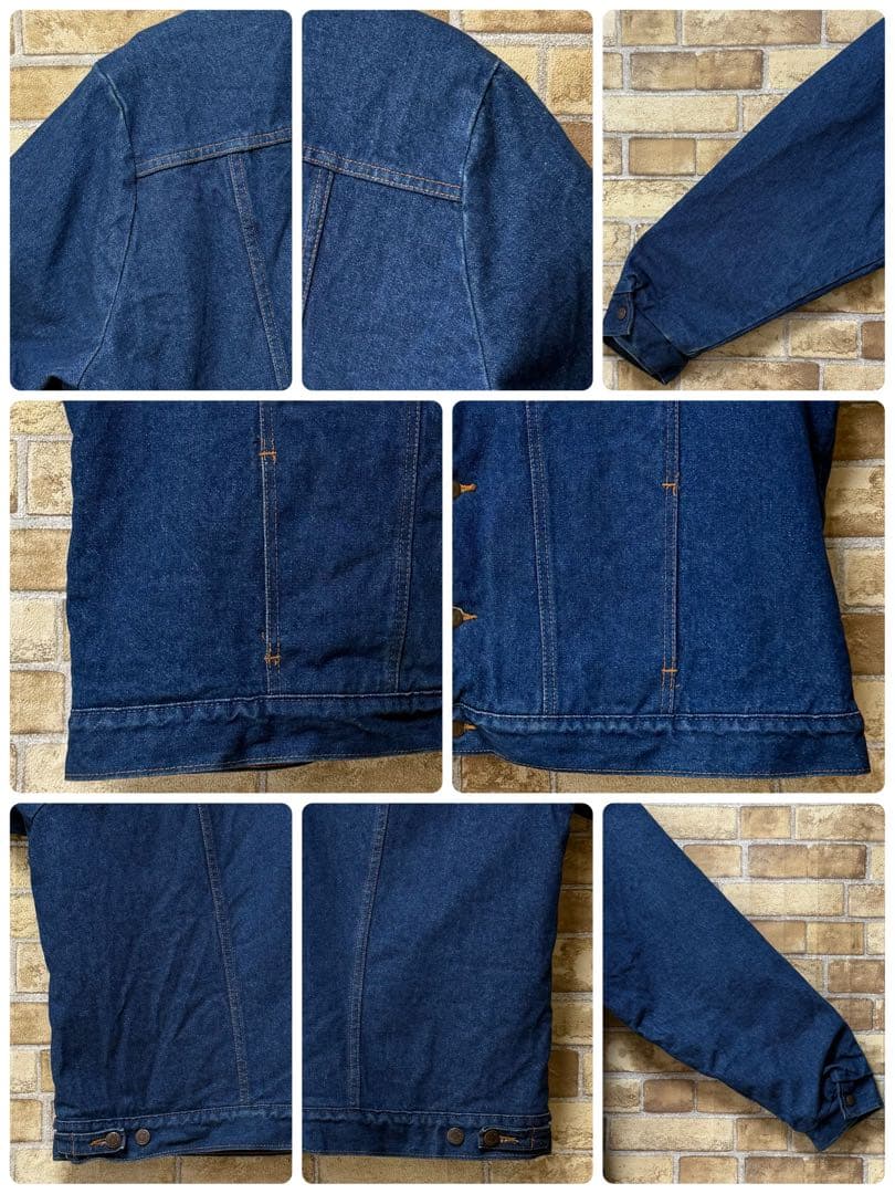 ラングラー　USA製　裏ボア　デニムジャケット　Gジャン　ビッグシルエットXL.