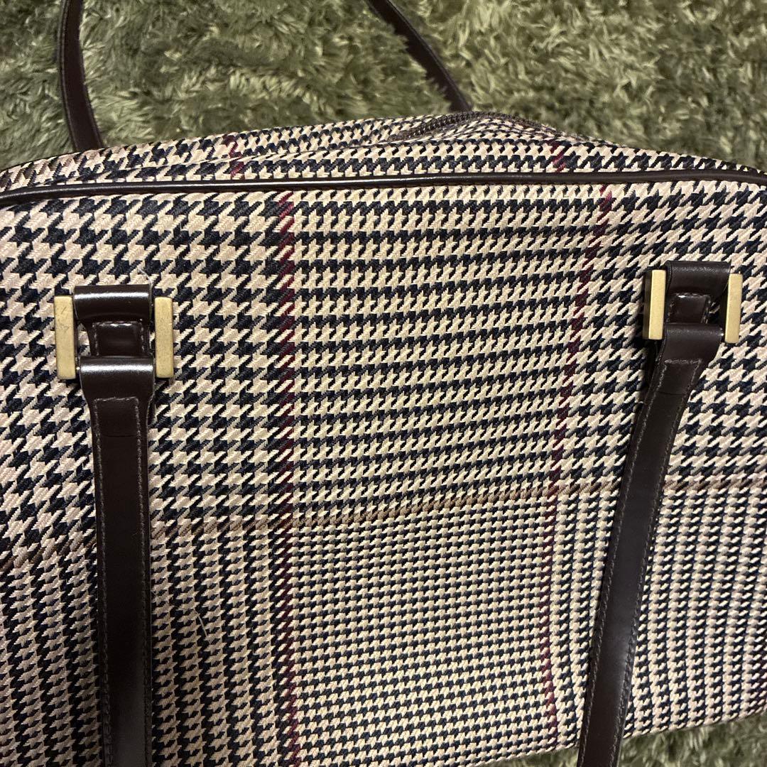 美品✨ラルフローレン 千鳥格子 ハンドバッグ ショルダーバッグ 持ち手長め
