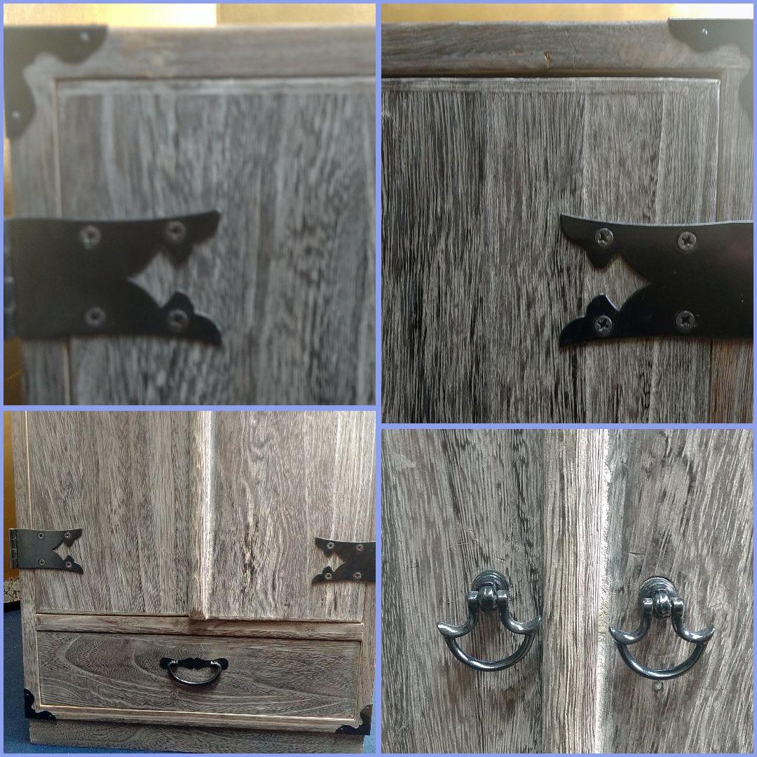 AC36 掛軸箪笥 総桐無垢 軸箱12本 掛軸収納 掛軸長物 収納BOX 使用書