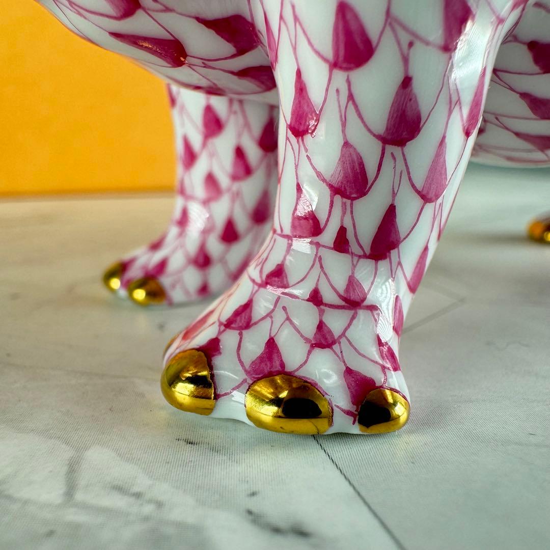 DA1292 ヘレンド　herend カバ 置物　陶器