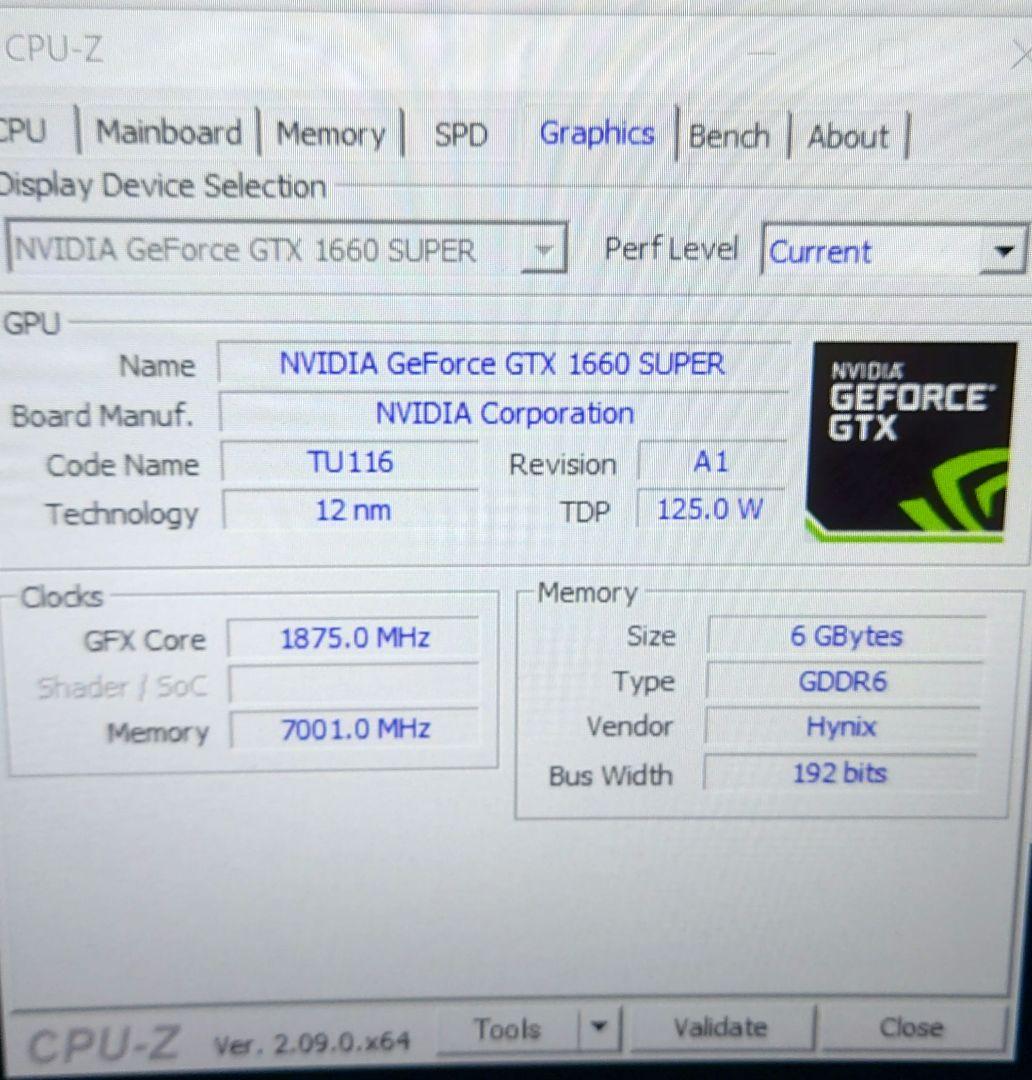 PALIT GTX 1660 SUPER STORMX 6G グラフィックボード