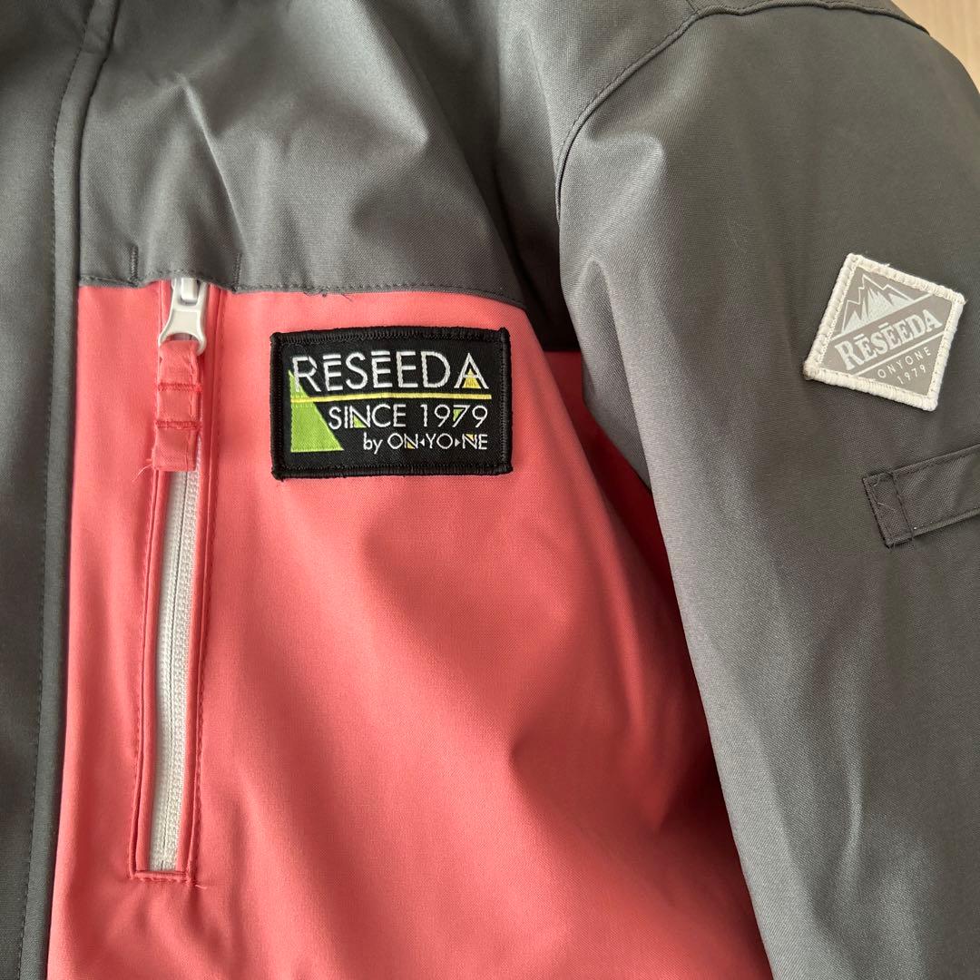 美品✨子ども用スキーウェア グレー/ピンク 160cm