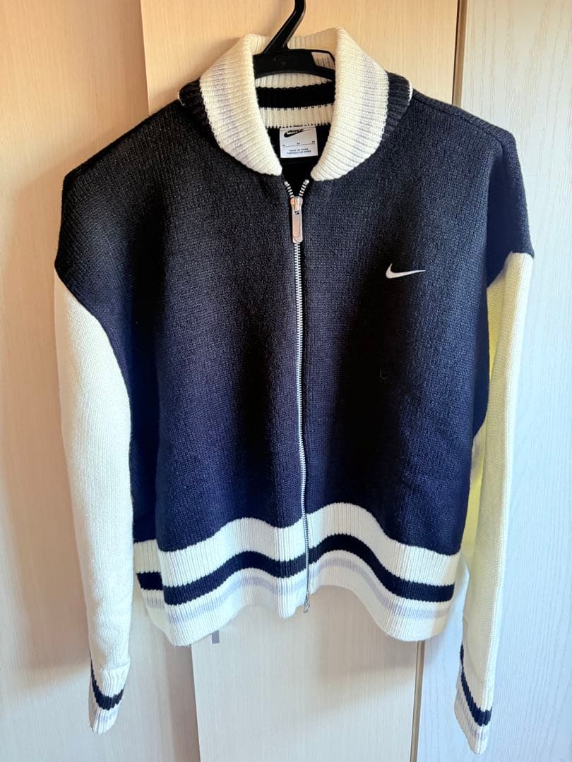 Nike ジップアップ トレーナー 95 ネイビー/ホワイト