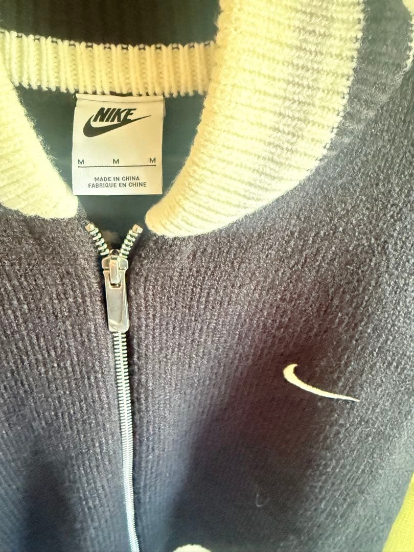 Nike ジップアップ トレーナー 95 ネイビー/ホワイト