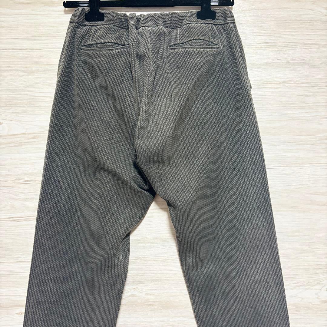 COLINA Sashiko curve Slacks 黒染