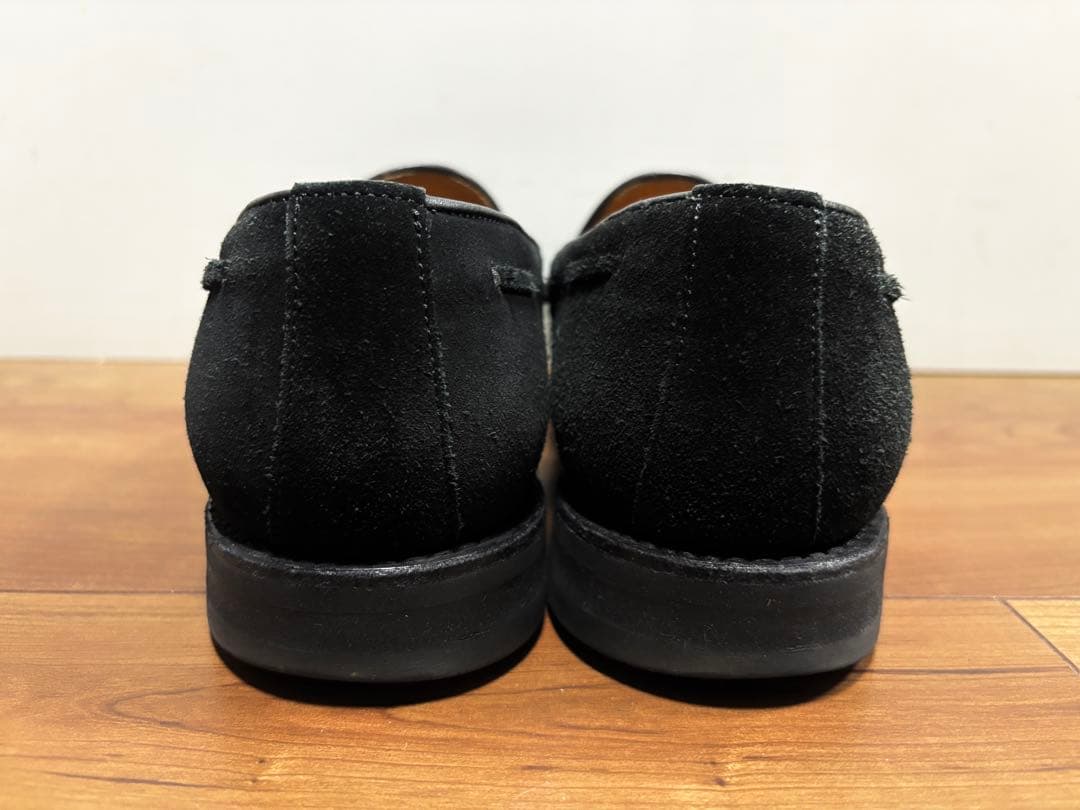 Berwick 黒 スエード タッセルローファー UK6