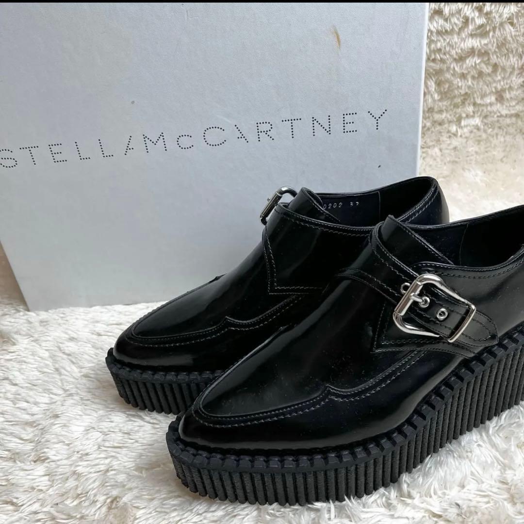 Stella McCartney ブラックレザー ローファー