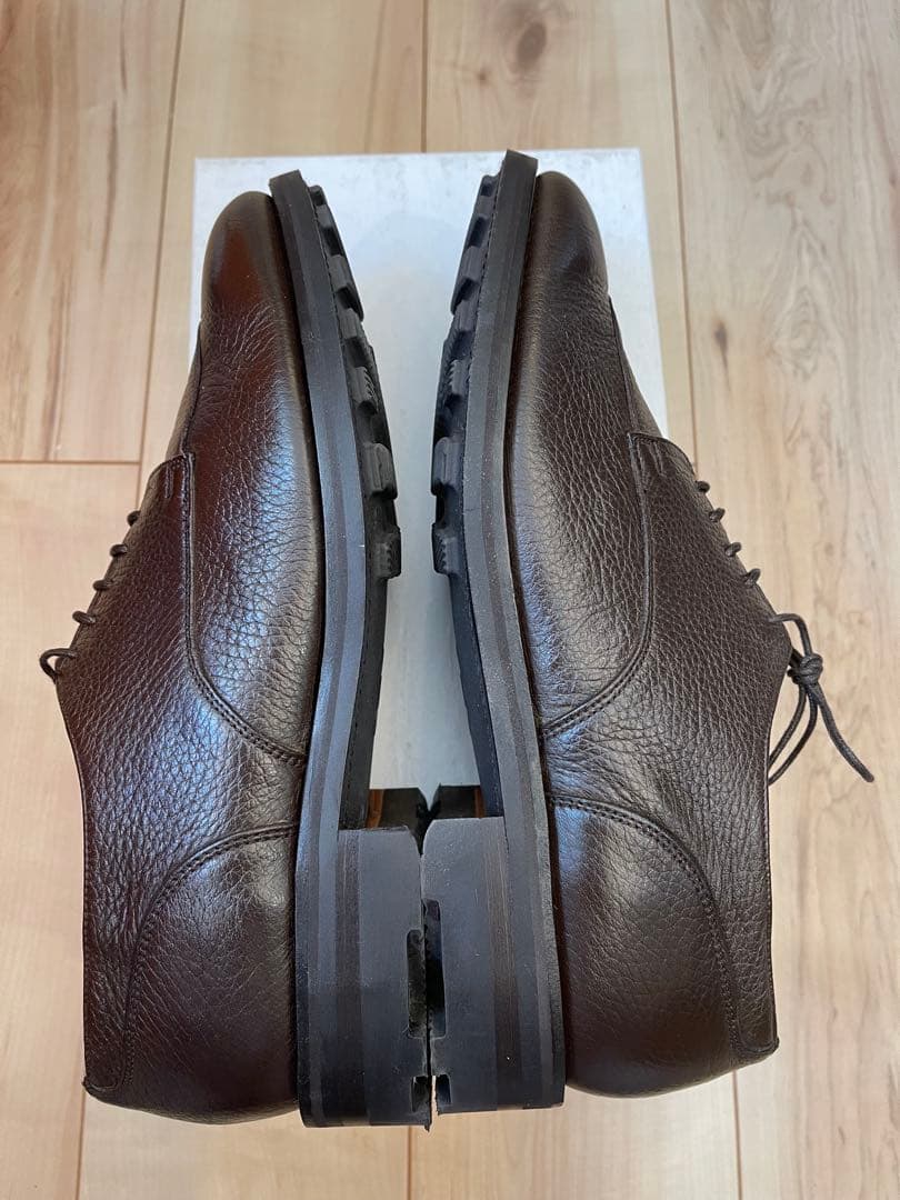 英国製ロイドフットウェア ダークブラウンディアスキン Uチップ UK8.5E