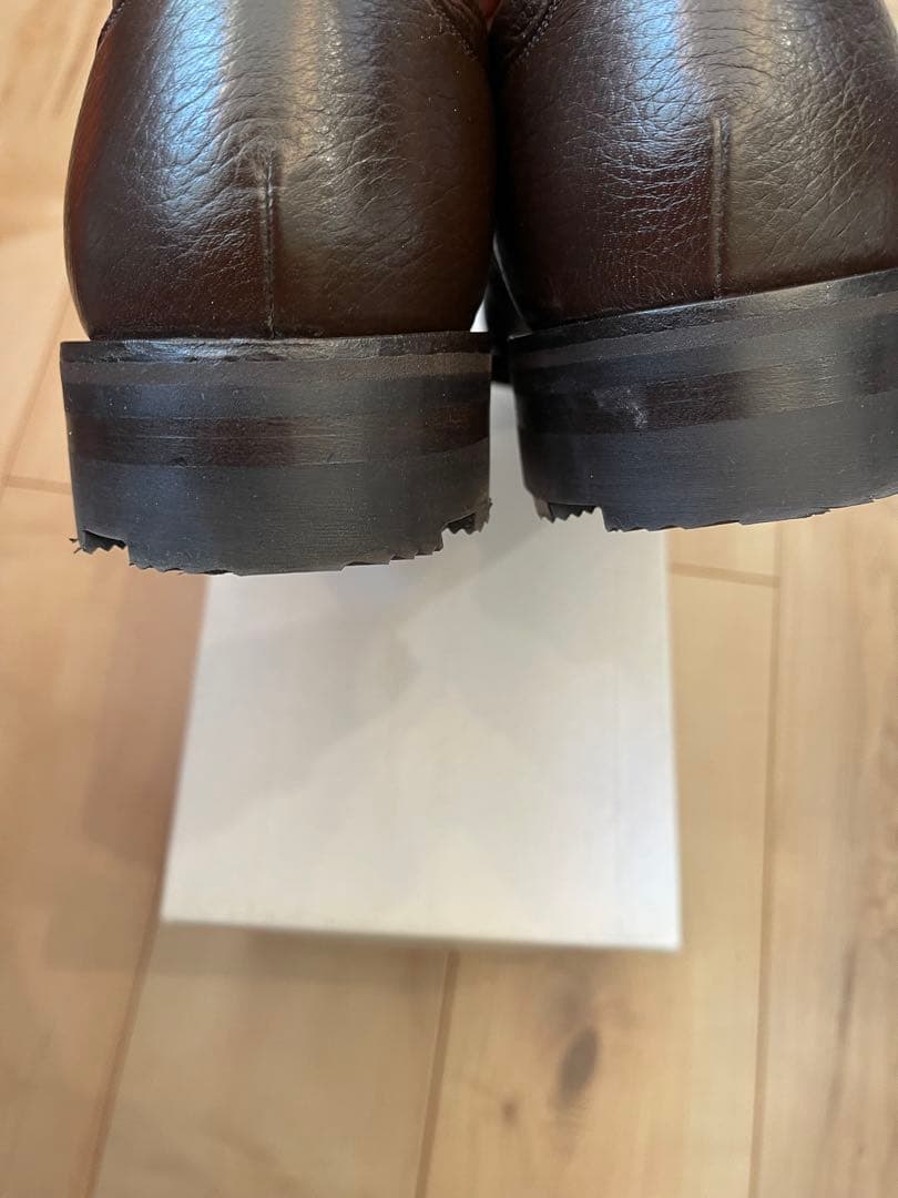 英国製ロイドフットウェア ダークブラウンディアスキン Uチップ UK8.5E