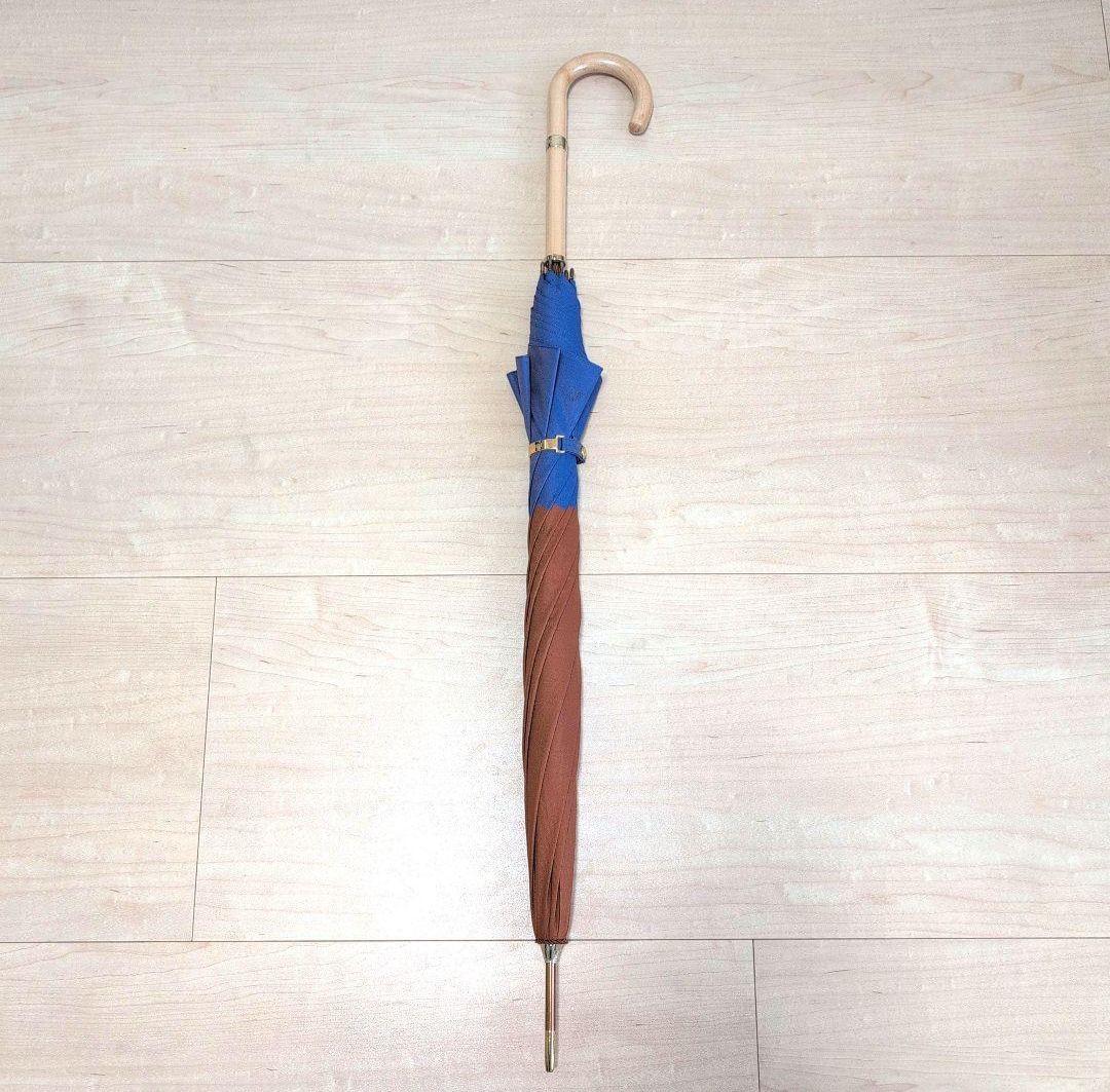 【未使用品】CELINE セリーヌ 雨傘 バイカラー 長傘