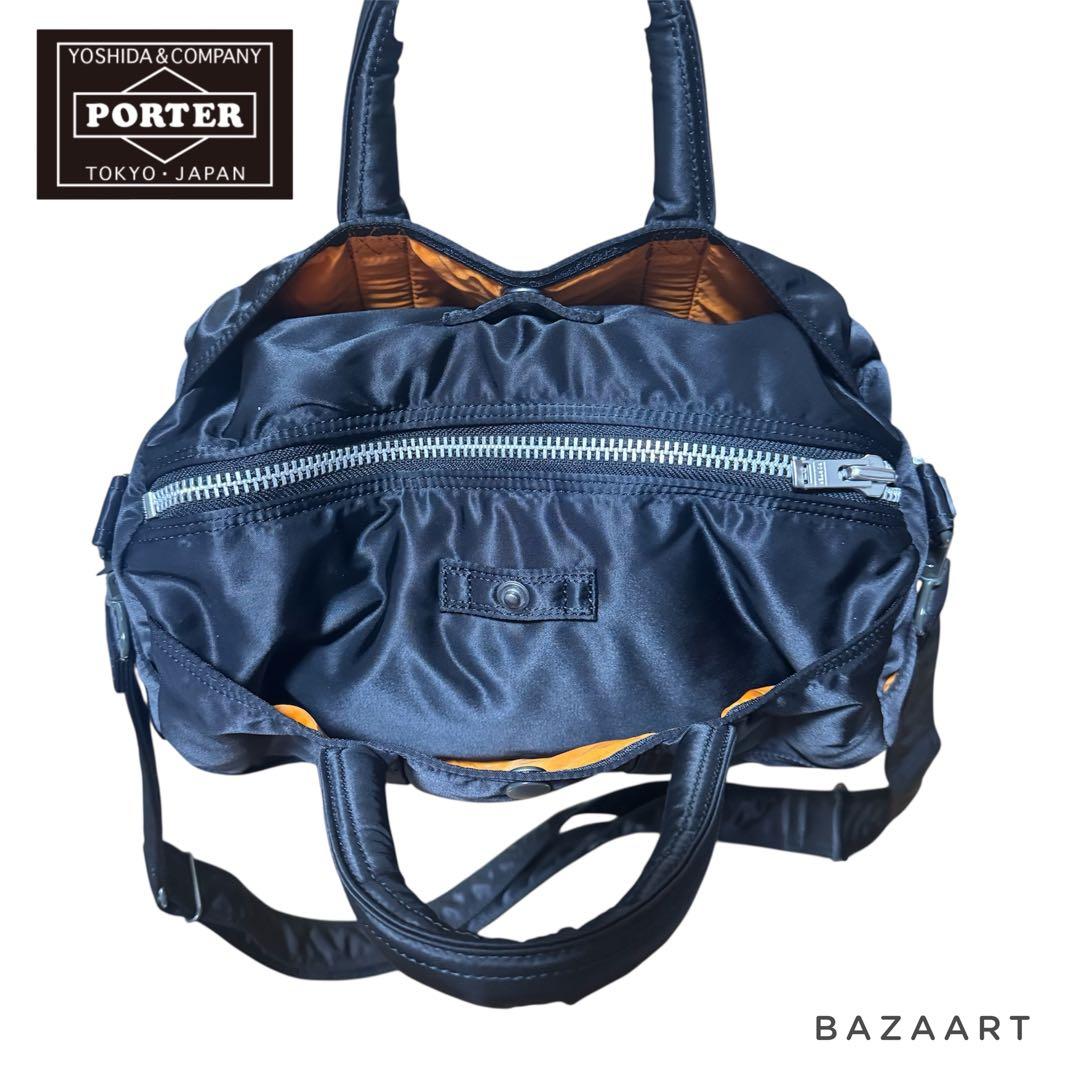 PORTER ポーター タンカー 2WAY ミニドラムバッグ 黒ブラックダッフル