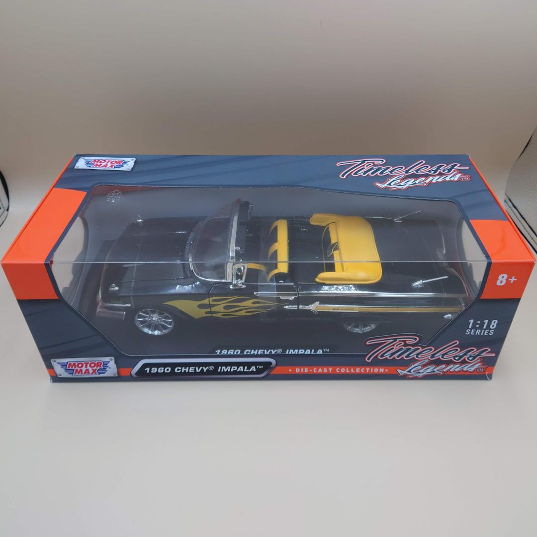 1/18 シェビーインパラ 1960 ブラック/フレーム 1960 MM製