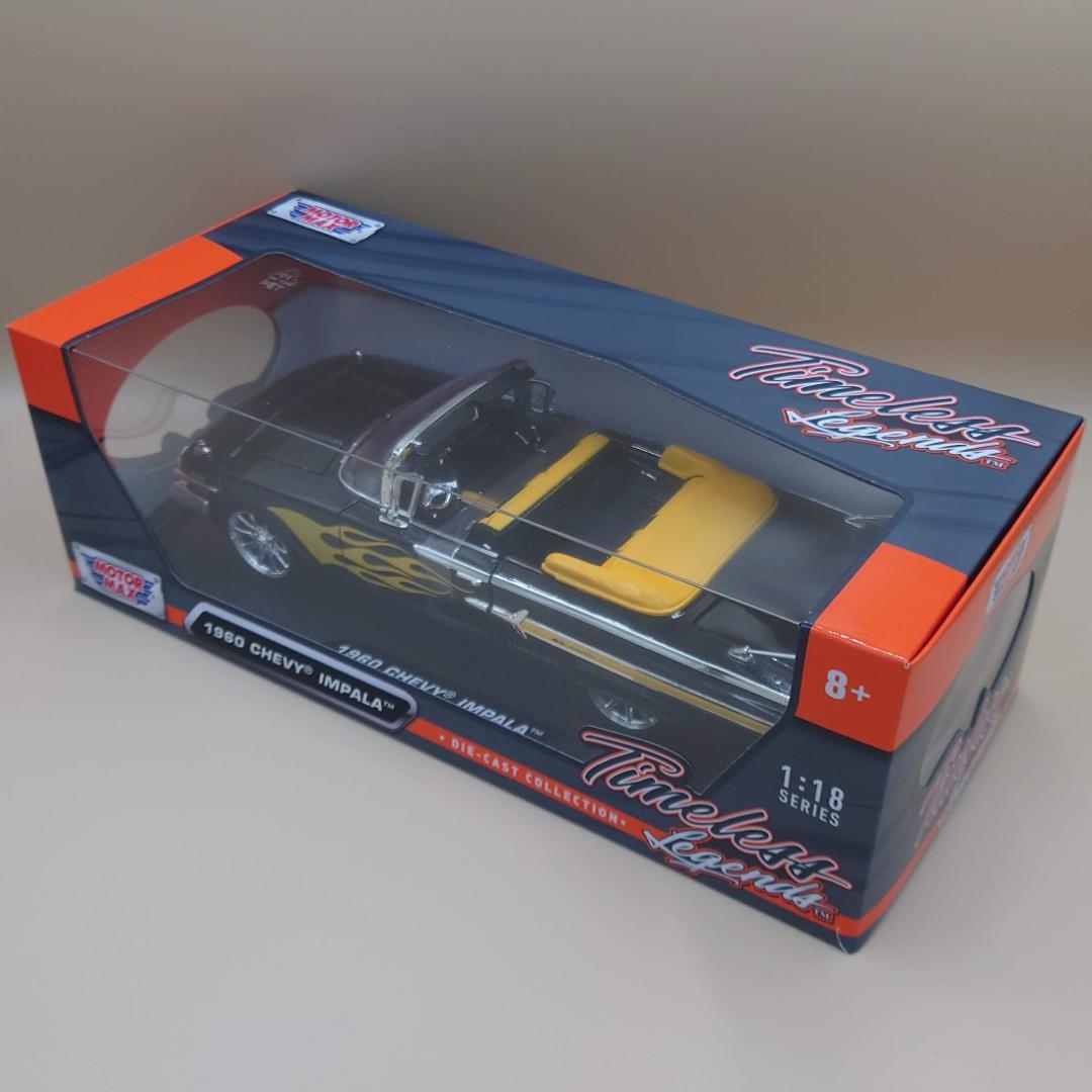 1/18 シェビーインパラ 1960 ブラック/フレーム 1960 MM製