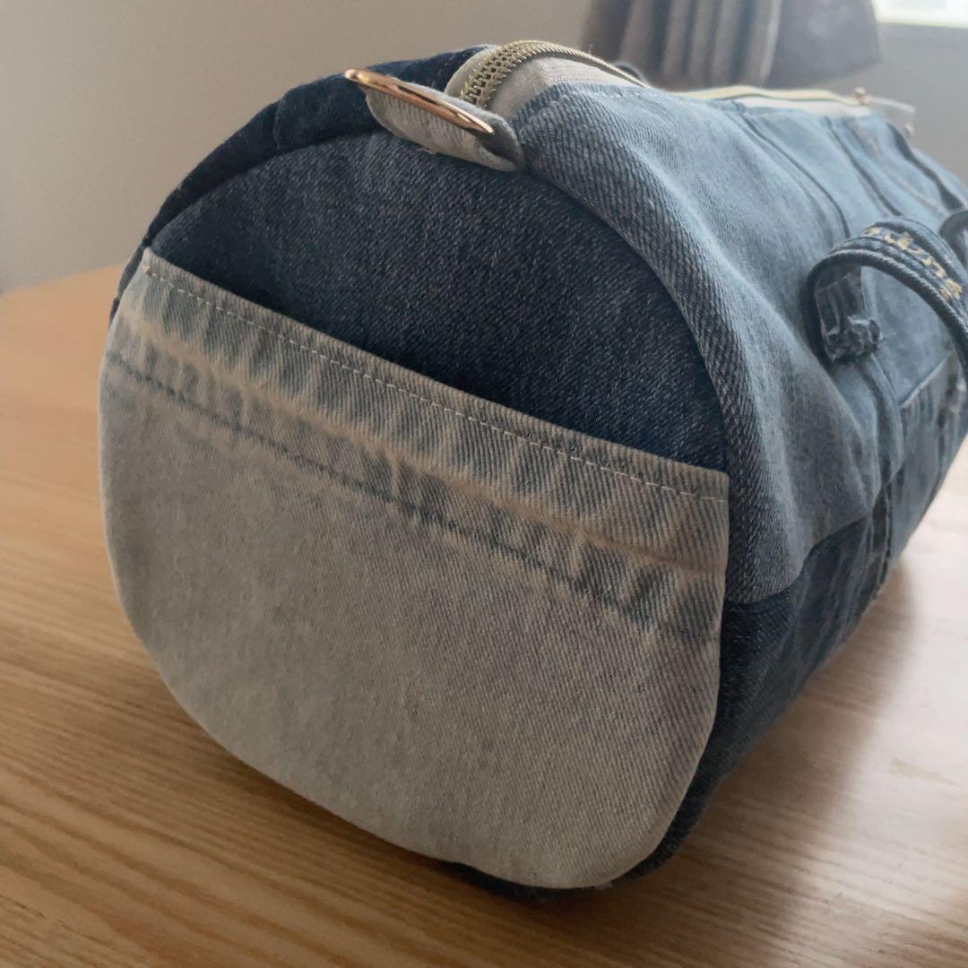 Azumさま専用 デニム リメイク ドラム型バッグ