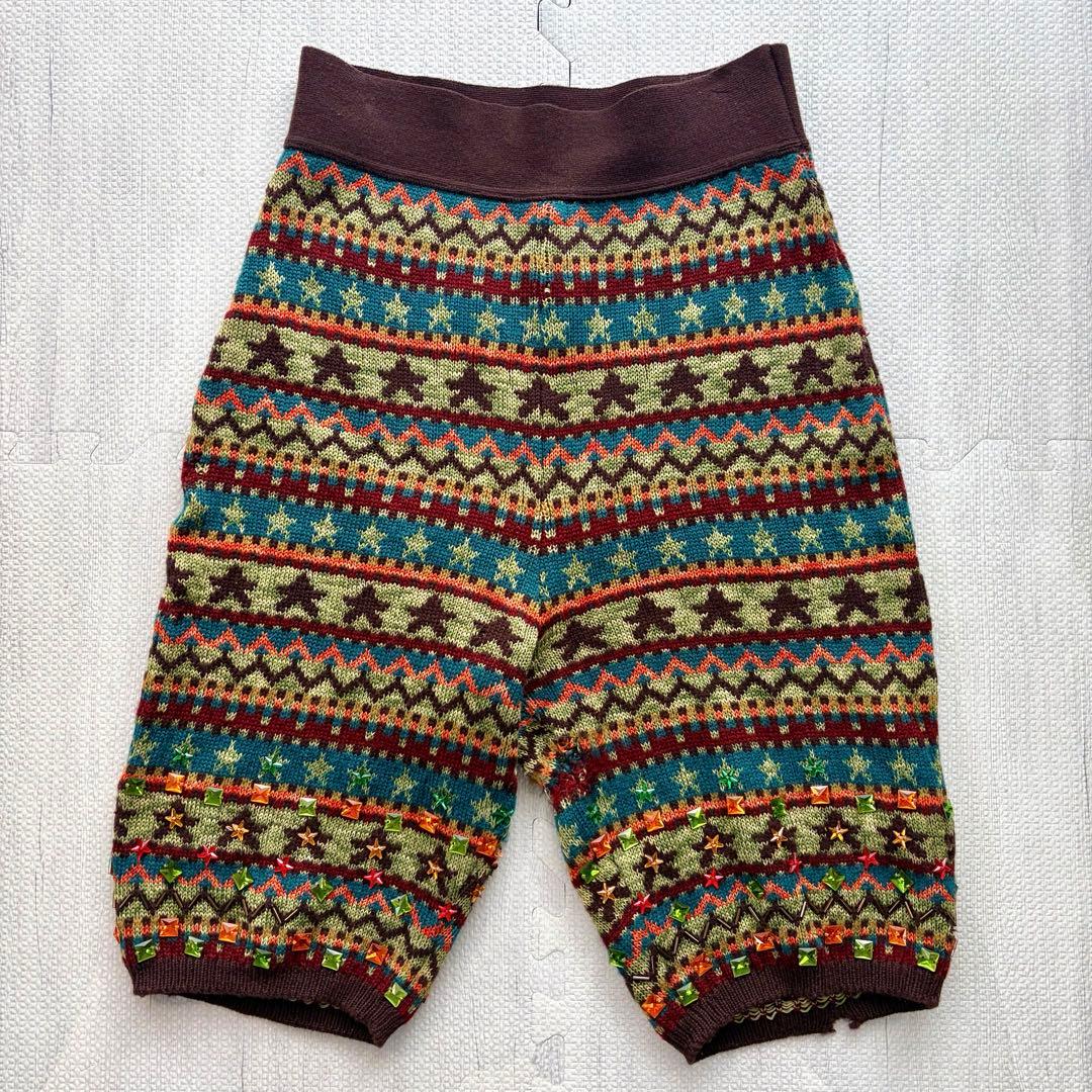 Jean Paul Gaultier サルエルパンツ 総柄 マルチ スタッズ