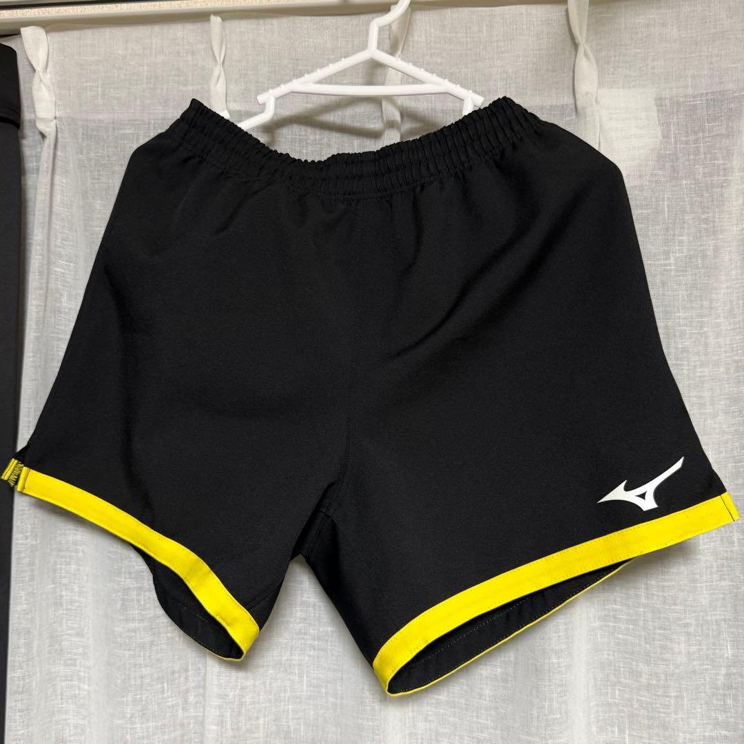 駿台高校バレーパンツMizuno バレーボールショートパンツ XL 黒/黄色