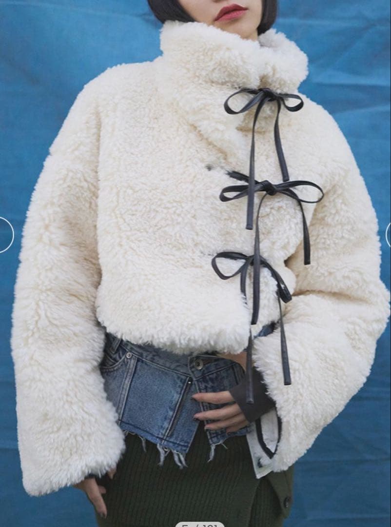 ソリン　シンセティックファー レースアップジャケット