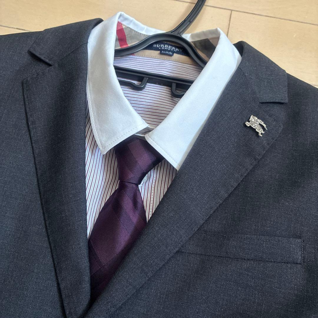バーバリー　スーツ　５点セット　160㎝　男の子　卒業式　発表会　結婚式　受験
