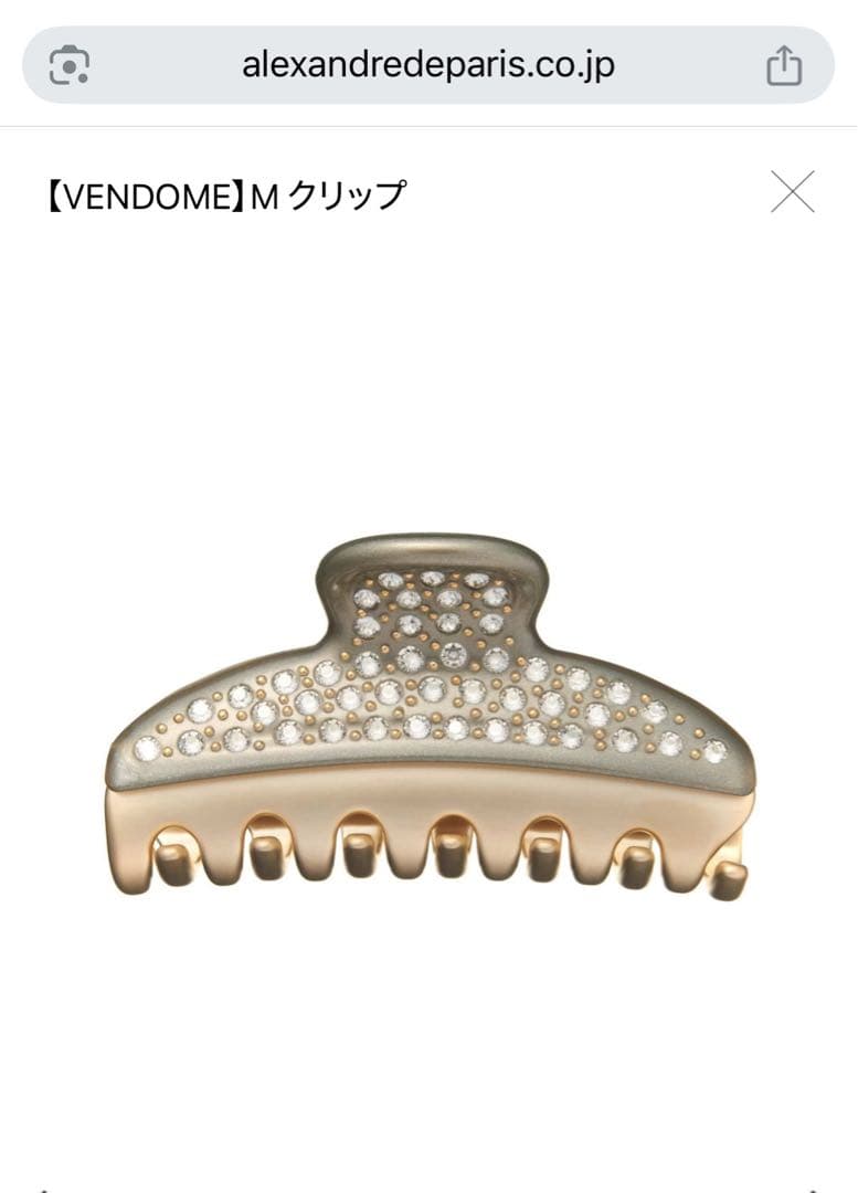 アレクサンドルドゥパリ　【VENDOME】M クリップ