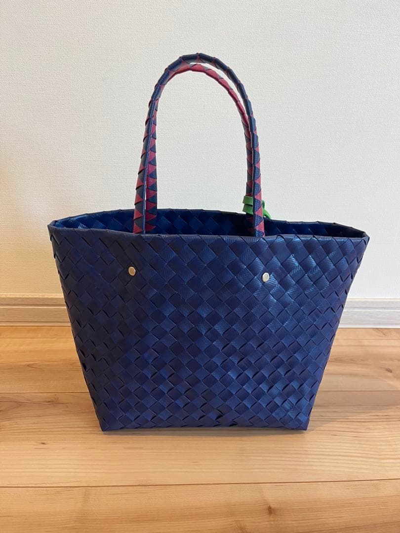 MARNI MARKET かごバッグ ネイビー